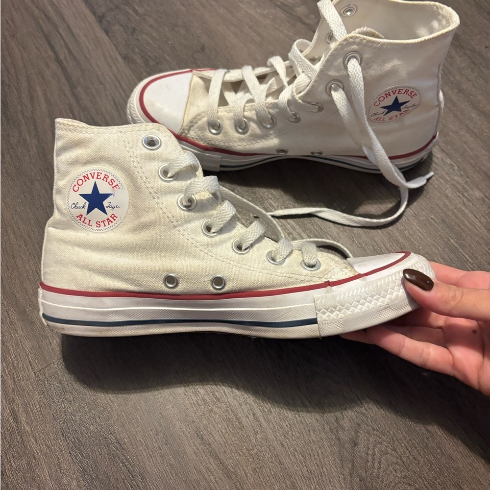 Converse All Star White Canvas High-Tops
